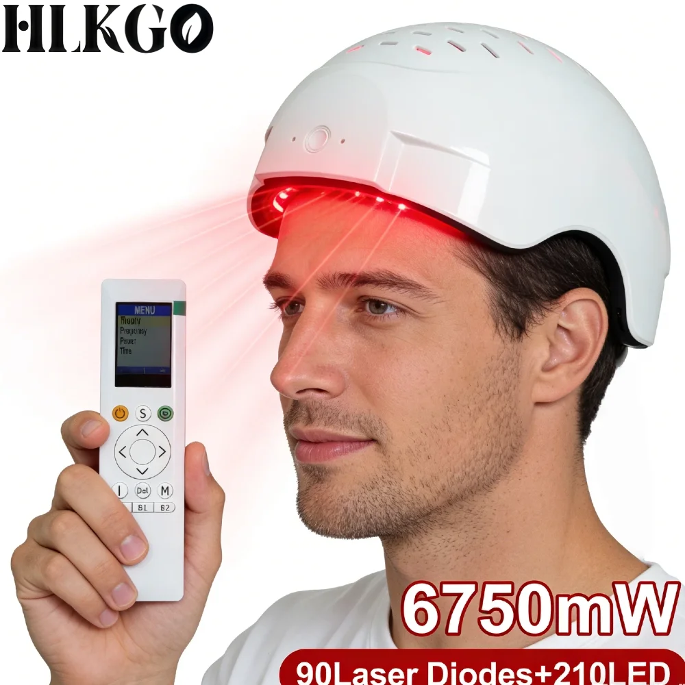90 Laser 210 LED Hair Growth Cap, 6750mW LLLT Therapy for Traction Alopecia Prevention and Damaged Hair Follicles Recovery
90 Laser 210 LED Hair Growth Cap, 6750mW LLLT Therapy for Traction Alopecia Prevention and Damaged Hair Follicles Recovery