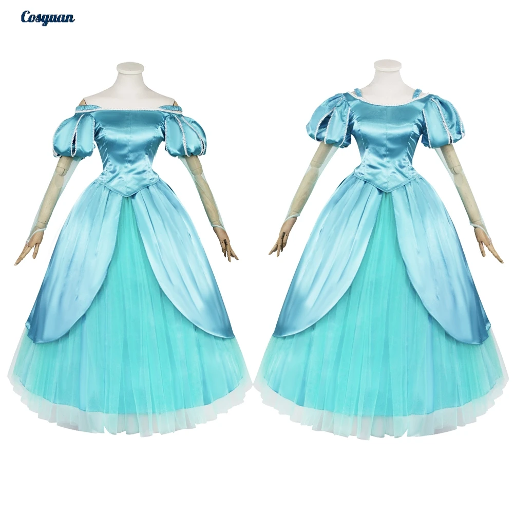 Cartoon Movie Cosplay Mermaid Princess Dress Cloth Women Halloween Costume Carnival Female Party Disguise Roleplay Outfits Suits
Cartoon Movie Cosplay Mermaid Princess Dress Cloth Women Halloween Costume Carnival Female Party Disguise Roleplay Outfits Suits