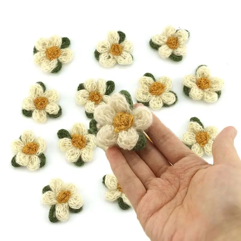 {2025G}3D flower color handmade crochet knitted flower Clothing accessories patch decoration DIY hair clip hat decor 2/5/10pcs
{2025G}3D flower color handmade crochet knitted flower Clothing accessories patch decoration DIY hair clip hat decor 2/5/10pcs