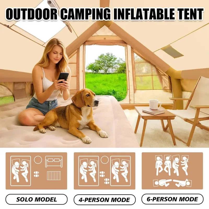 Hot Selling Air Camping Outdoor Tourus Inflatable Tent for Campsite Waterproof Windproof Easy Setup
Hot Selling Air Camping Outdoor Tourus Inflatable Tent for Campsite Waterproof Windproof Easy Setup