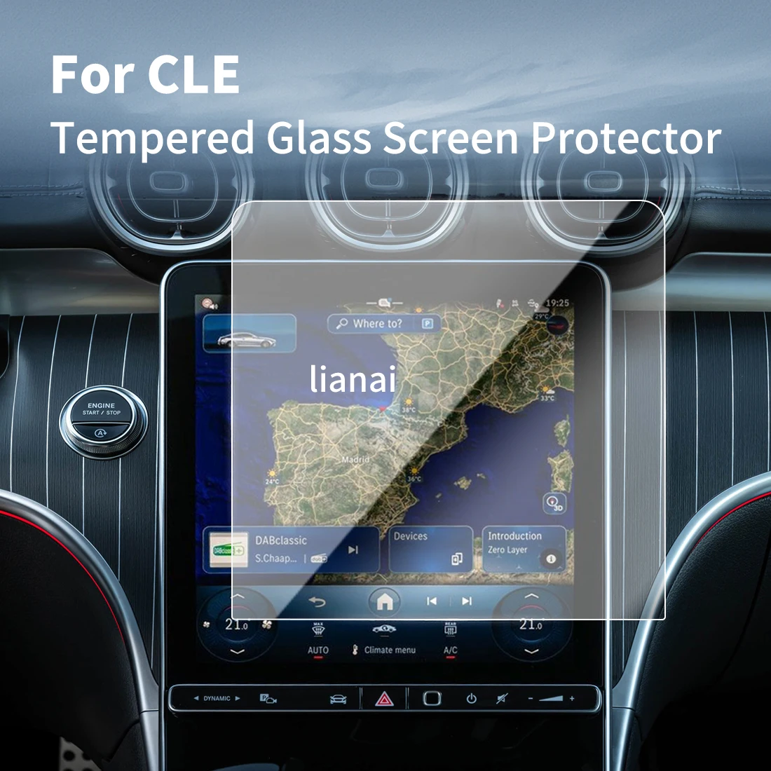 Carplay Screen Protector Tempered Glass Protective Film Navigator Car Stickers Accessories For 25 Benz CLE
Carplay Screen Protector Tempered Glass Protective Film Navigator Car Stickers Accessories For 25 Benz CLE