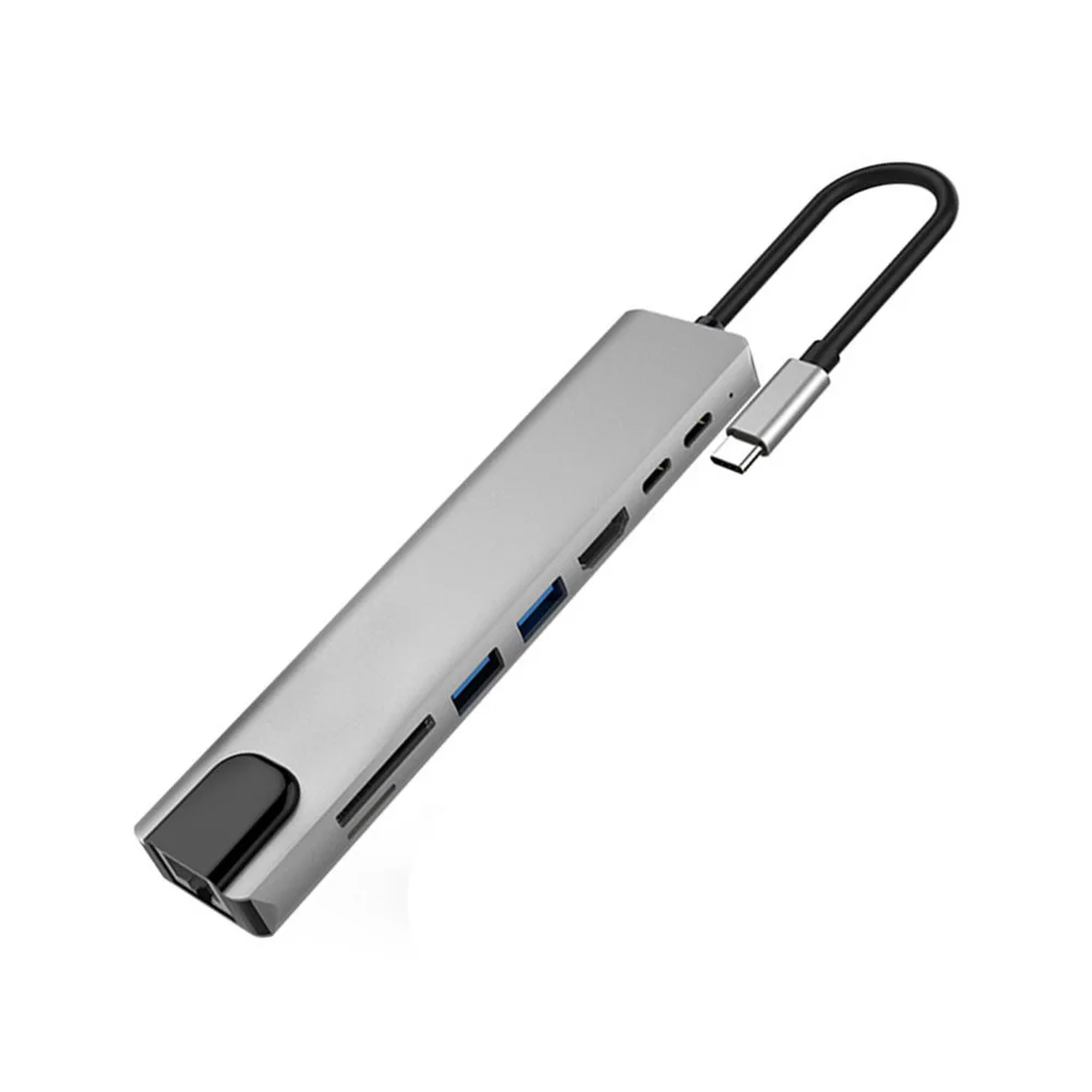 8 в 1 USB C-концентратор, совместимый с HDMI Pd, док-станция для быстрой зарядки, порт Ethernet 100 м для Macbook, ноутбука, портативного компьютера
8 в 1 USB C-концентратор, совместимый с HDMI Pd, док-станция для быстрой зарядки, порт Ethernet 100 м для Macbook, ноутбука, портативного компьютера
