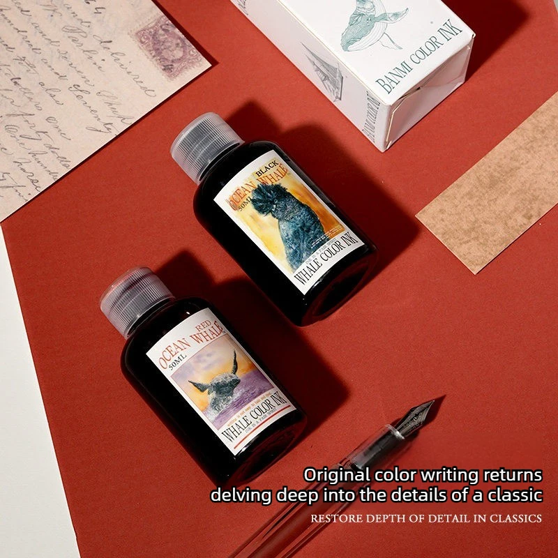 Чернила для перьевых ручек Banmi Whale Series, нанокачественные, безуглеродные, 50 мл, для плавного письма, канцелярские товары для JINHAO, офисные и школьные принадлежности
Чернила для перьевых ручек Banmi Whale Series, нанокачественные, безуглеродные, 50 мл, для плавного письма, канцелярские товары для JINHAO, офисные и школьные принадлежности