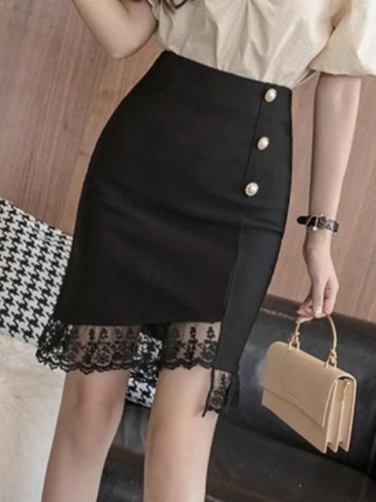 New Classic Irregular Women Wrap Skirts Oversized Black Summer Skirts Black High Waist Lace Patchwork Sheath Pencil Office Skirt
New Classic Irregular Women Wrap Skirts Oversized Black Summer Skirts Black High Waist Lace Patchwork Sheath Pencil Office Skirt