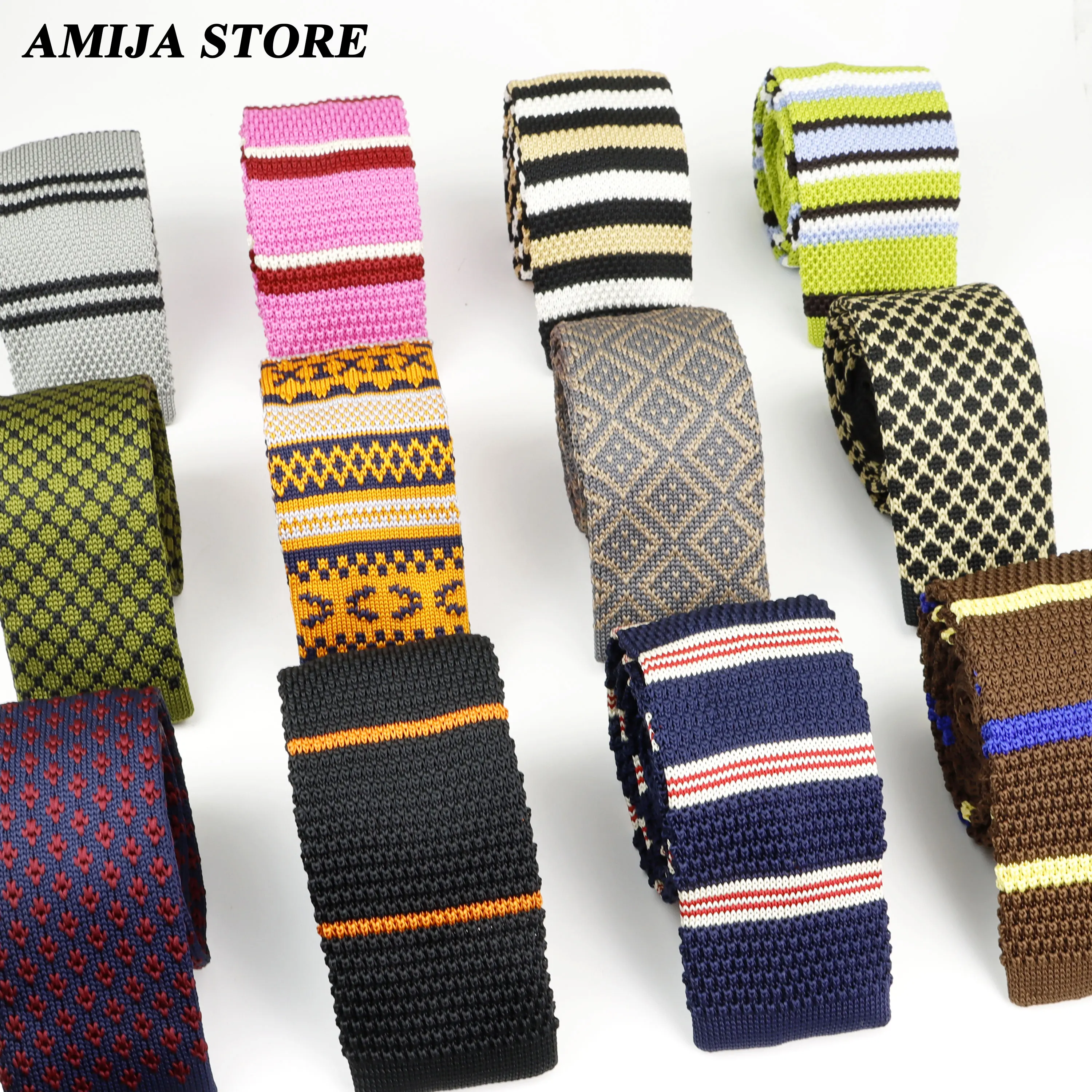 Floral Narrow Slim Neck Ties Mens Winter Knit Tie Multicolor Striped Men's knitted Tie Accessories Simplicity For Party
Floral Narrow Slim Neck Ties Mens Winter Knit Tie Multicolor Striped Men's knitted Tie Accessories Simplicity For Party