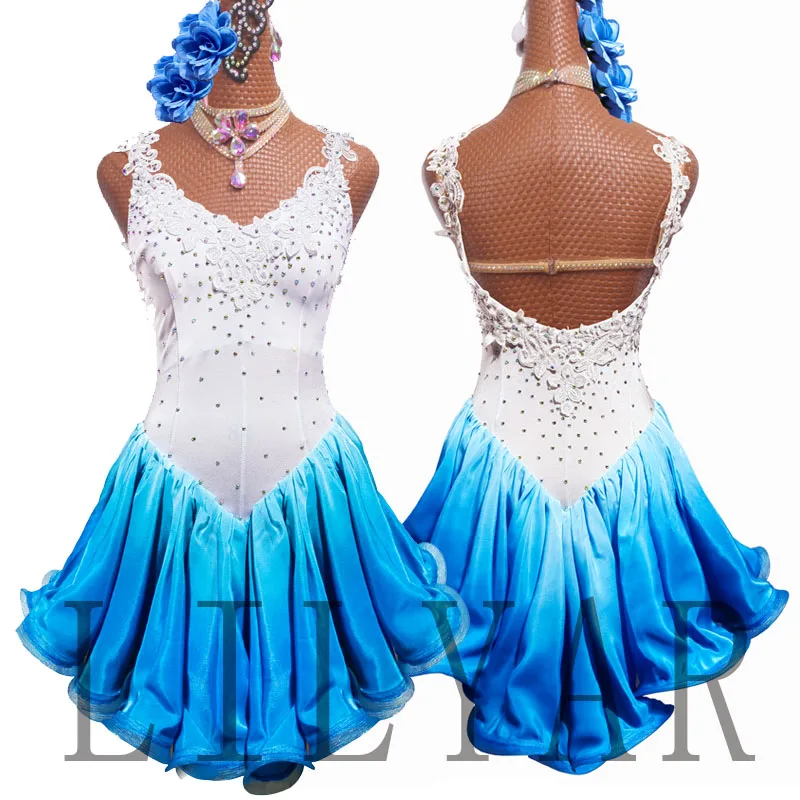 New Latin Dance Competition Costume Performance Women's Art Exam Flash Diamond Adult and Children's Customized Clothing
New Latin Dance Competition Costume Performance Women's Art Exam Flash Diamond Adult and Children's Customized Clothing