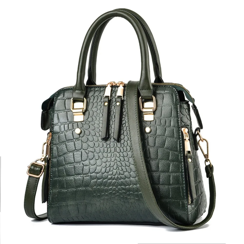 PU Leather Ladies Hand Bags Crocodile Pattern Shoulder Strap Crocodile Pattern Handbag Handle Design Tassel Design Underarm Bag
PU Leather Ladies Hand Bags Crocodile Pattern Shoulder Strap Crocodile Pattern Handbag Handle Design Tassel Design Underarm Bag