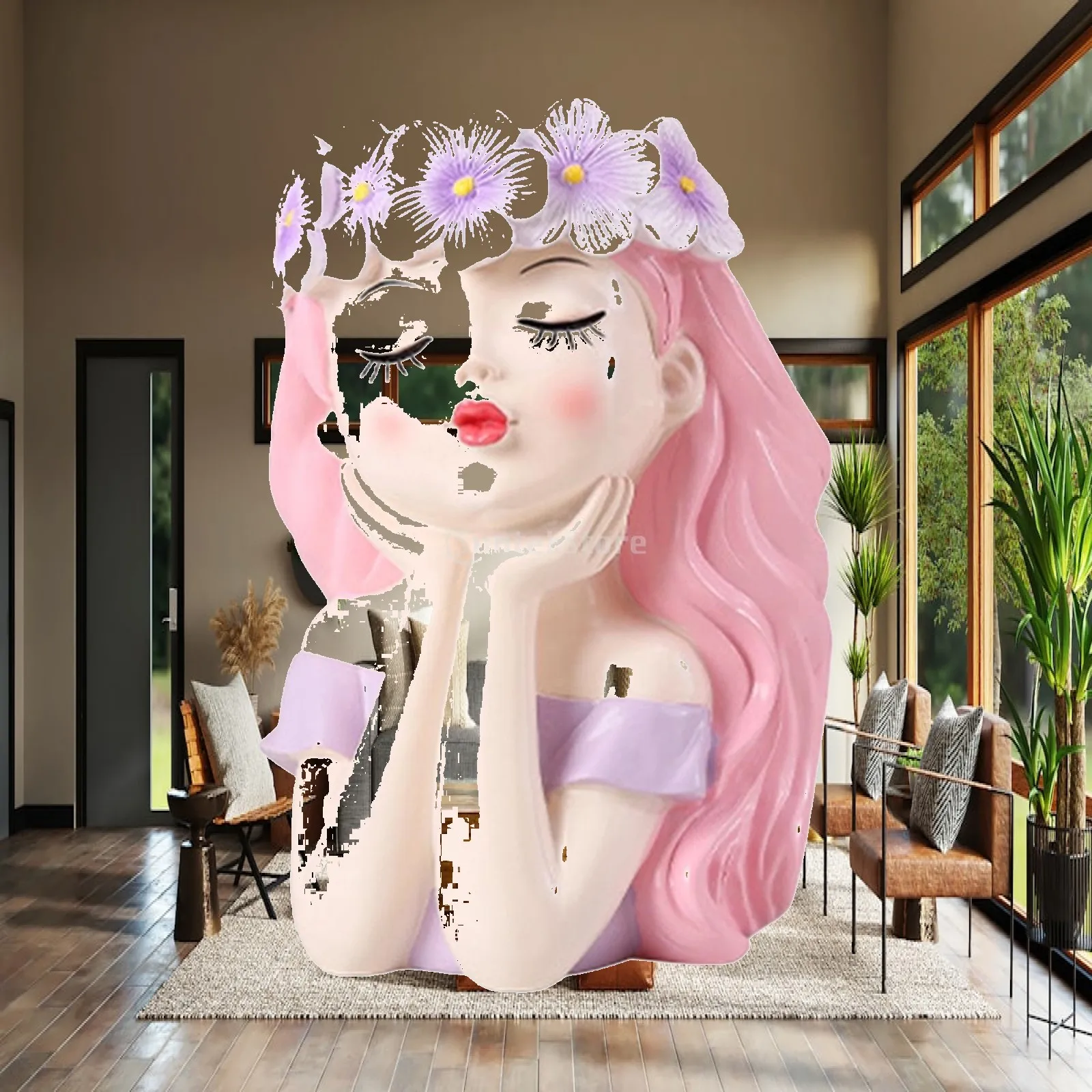Unique Girl Figurine Flower Pot Resin Durable Planter Indoor Outdoor Mini Vase for Patio Landscape Home Office Decor
Unique Girl Figurine Flower Pot Resin Durable Planter Indoor Outdoor Mini Vase for Patio Landscape Home Office Decor