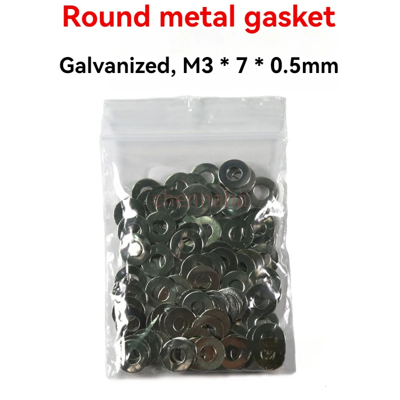 100 Pieces of M3*7*0.5Mm Round Metal Galvanized Gasket Copper Column Nut Screw Meson Iron Flat Washer
100 Pieces of M3*7*0.5Mm Round Metal Galvanized Gasket Copper Column Nut Screw Meson Iron Flat Washer