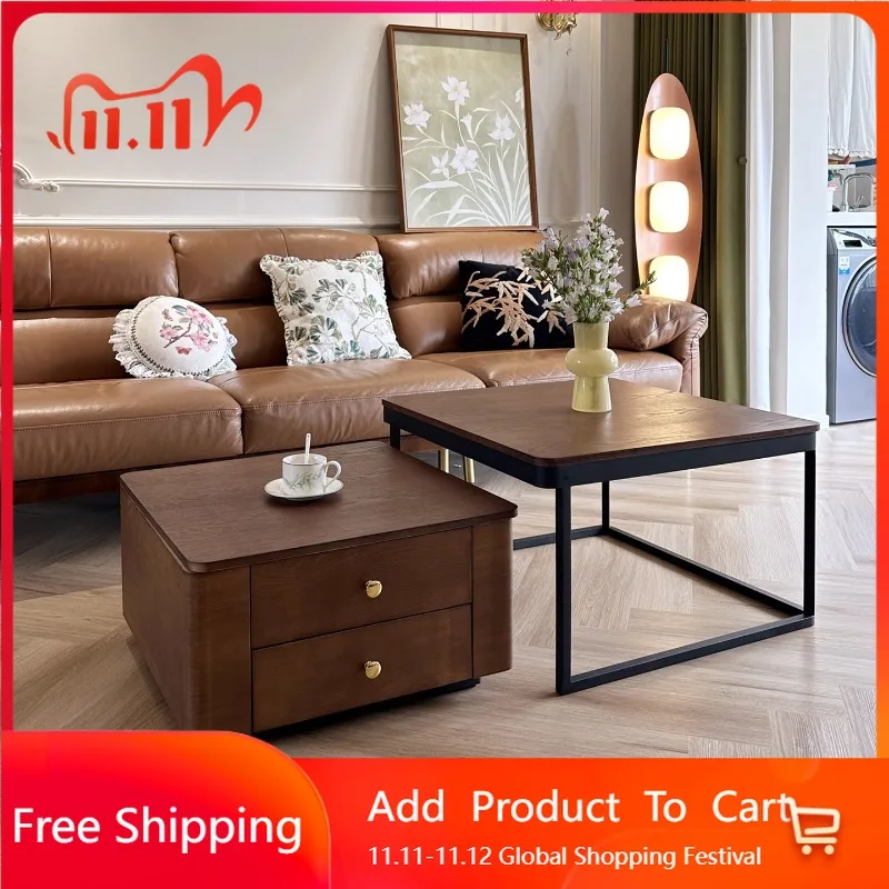 Solid Wood Square Coffee Table Modern Luxury Minimalist Unique Coffee Table Design Vintage Muebles Para El Hogar Furniture
Solid Wood Square Coffee Table Modern Luxury Minimalist Unique Coffee Table Design Vintage Muebles Para El Hogar Furniture