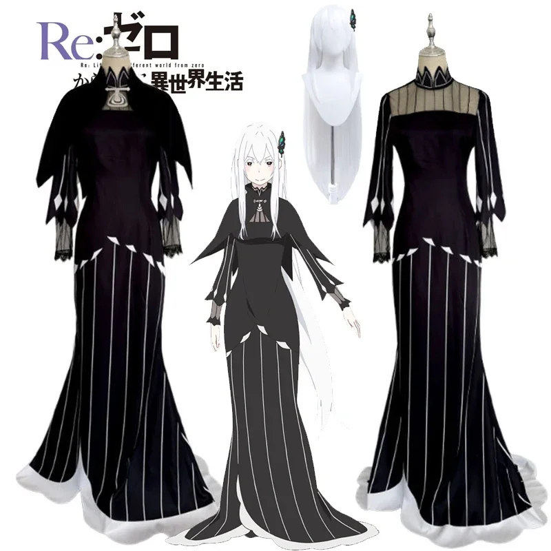 Костюм для косплея Эхидны из аниме «Re:Zero — Starting Life in Another World», черное вечернее платье, длинный парик, женский сексуальный карнавальный наряд
Костюм для косплея Эхидны из аниме «Re:Zero — Starting Life in Another World», черное вечернее платье, длинный парик, женский сексуальный карнавальный наряд