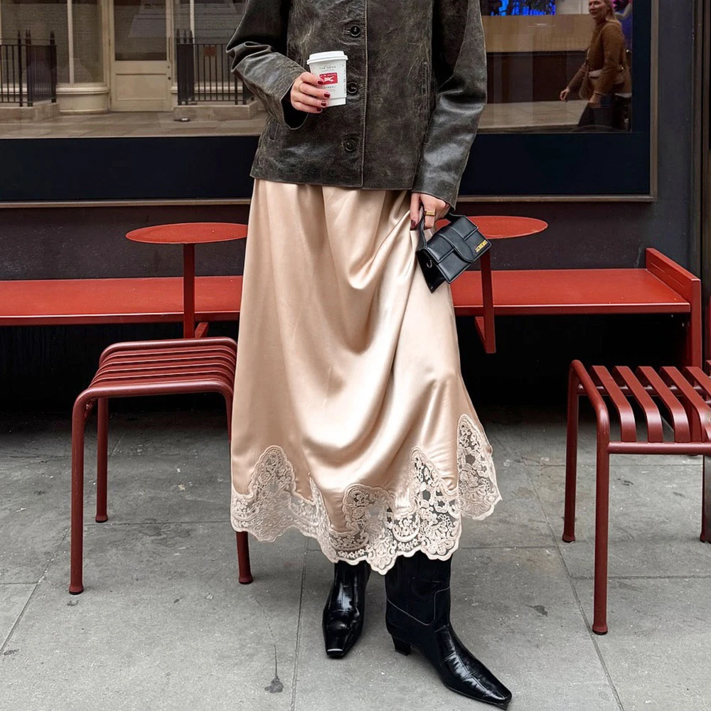 Talenza Women's Lace Skirts New Fashion Lace Patchwork Casual Solid Elegant Skirts 2026 Party Vacation Chic Female Maxi Skirts
Talenza Women's Lace Skirts New Fashion Lace Patchwork Casual Solid Elegant Skirts 2026 Party Vacation Chic Female Maxi Skirts