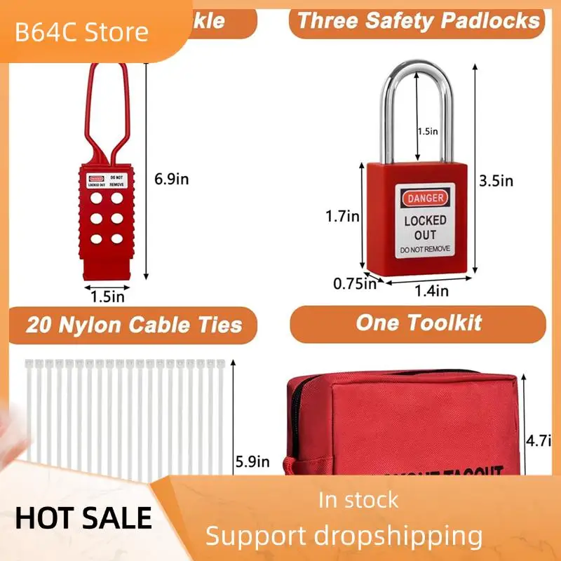B64C Lockout Tagout Kit,Lock Out Tag Out Kits Electrical,Lock Out Tag Out Padlocks,Electrical Switch Safety Lockout Kit
B64C Lockout Tagout Kit,Lock Out Tag Out Kits Electrical,Lock Out Tag Out Padlocks,Electrical Switch Safety Lockout Kit