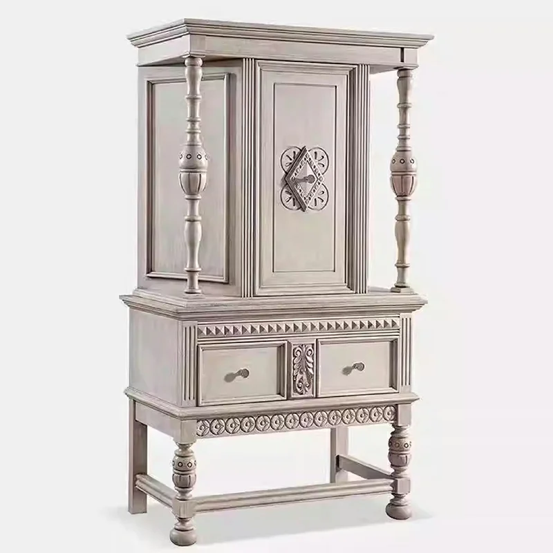 Solid wood carving flower living room entrance cabinet retro white old dining side cabinet
Solid wood carving flower living room entrance cabinet retro white old dining side cabinet