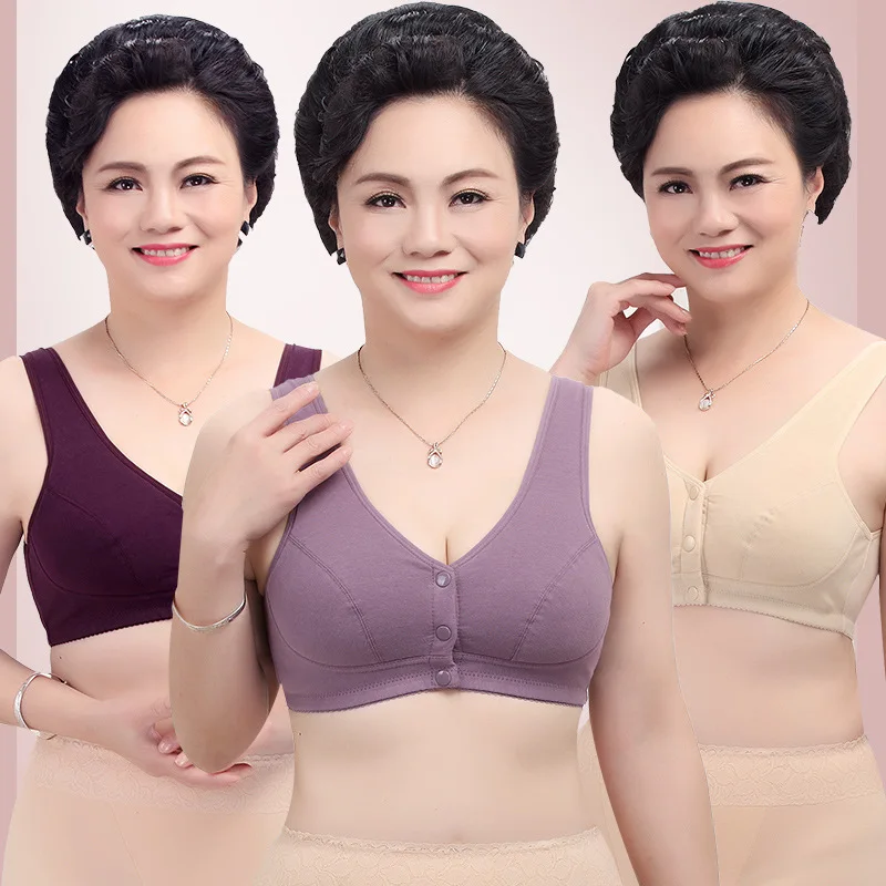 Plus Size Front Button Bra Women'S Comfortable Wide Shoulder Belt Cotton Underwear Casual Breathable Bra Vest Bra
Plus Size Front Button Bra Women'S Comfortable Wide Shoulder Belt Cotton Underwear Casual Breathable Bra Vest Bra