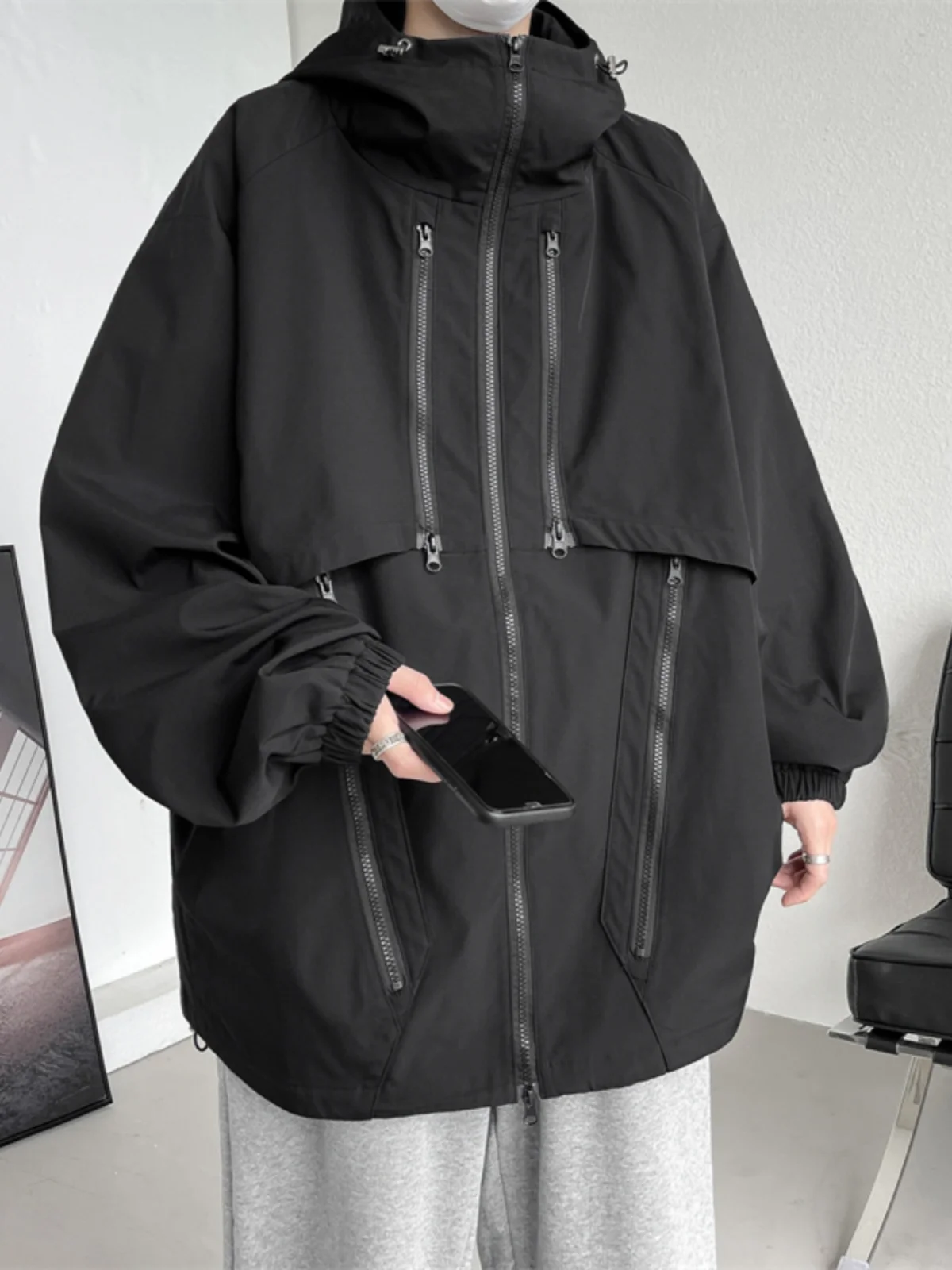 Waterproof Men's Jaet High Collar American Sle Climbing Outfit Bla Samurai Cleanfit Fce Lined Zipper Decorated Polye...
Waterproof Men's Jaet High Collar American Sle Climbing Outfit Bla Samurai Cleanfit Fce Lined Zipper Decorated Polye...