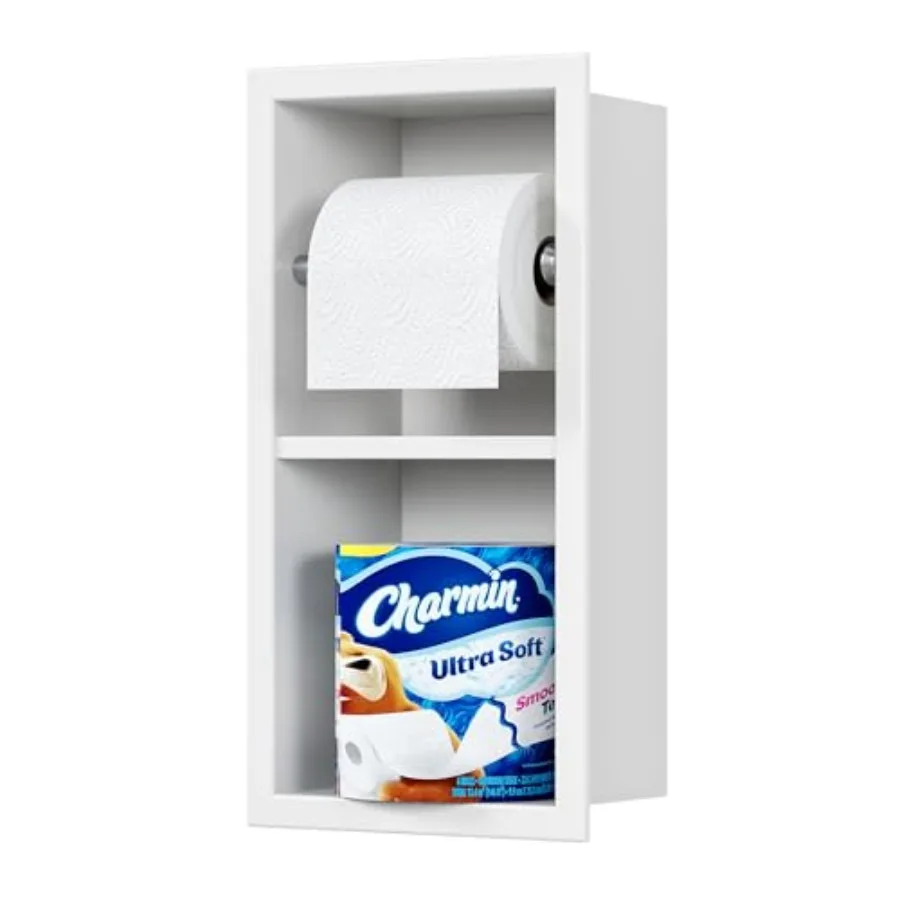 Recessed Toilet Paper Holder 304 Stainless Steel Bathroom Toilet Paper Holder with Storage in Wall Tissue Toilet Roll Holder
Recessed Toilet Paper Holder 304 Stainless Steel Bathroom Toilet Paper Holder with Storage in Wall Tissue Toilet Roll Holder