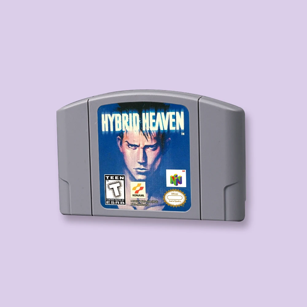 for Hybrid Heaven 64bit game card for USA NTSC version N64 video game console English language
for Hybrid Heaven 64bit game card for USA NTSC version N64 video game console English language