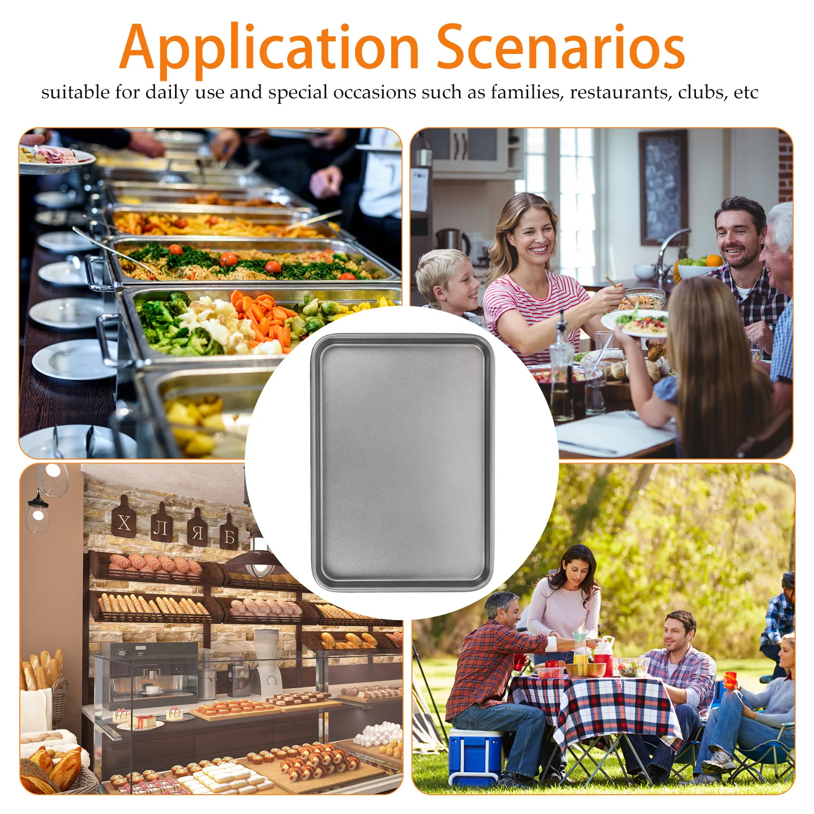 Carbon Steel Baking Sheet 33cm X 23cm Nonstick Coating Fast Heat Conduction Easy Clean Multi-Function Pizza Plate Cake Pie
Carbon Steel Baking Sheet 33cm X 23cm Nonstick Coating Fast Heat Conduction Easy Clean Multi-Function Pizza Plate Cake Pie