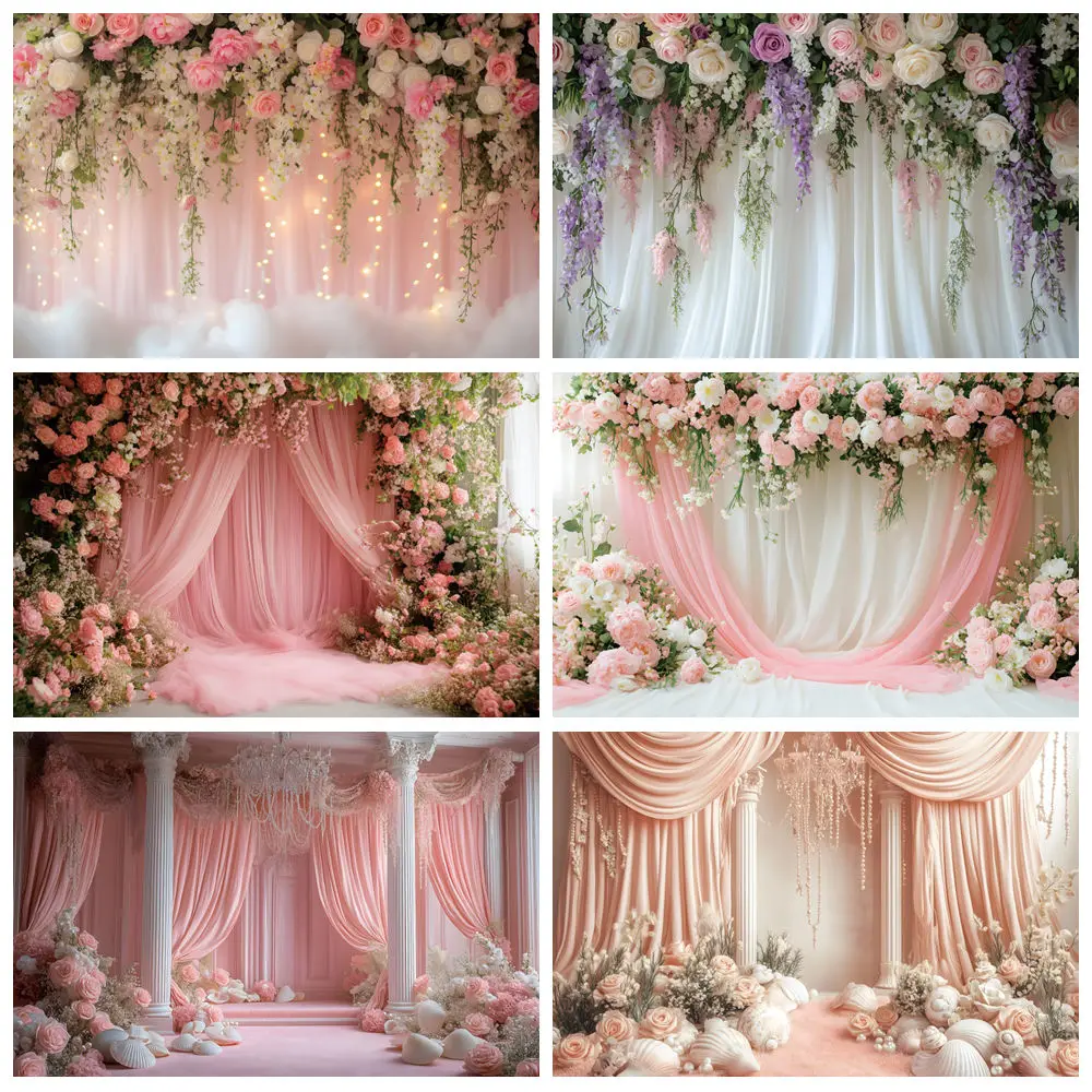 Flower Wall Wedding Backdrop For Photography Pink White Curtain Bridal Shower Baby Shower Portrait Background Decor Photo Studio
Flower Wall Wedding Backdrop For Photography Pink White Curtain Bridal Shower Baby Shower Portrait Background Decor Photo Studio