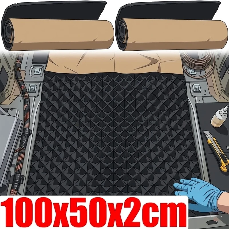 Car Engine Hood Soundproofing Foam Rubber Wave Acoustic Absorber Mat Auto Vibration Damping Thermal Insulation Self Adhesive Pad
Car Engine Hood Soundproofing Foam Rubber Wave Acoustic Absorber Mat Auto Vibration Damping Thermal Insulation Self Adhesive Pad