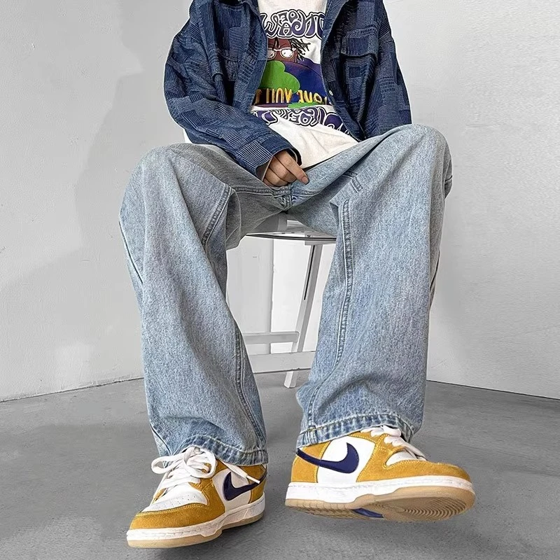 plus Size 300 Pou High Street Men's Jeans Casual Straight Leg Wide Leg Long Pants American Sle Spring Autumn Loose Fit
plus Size 300 Pou High Street Men's Jeans Casual Straight Leg Wide Leg Long Pants American Sle Spring Autumn Loose Fit