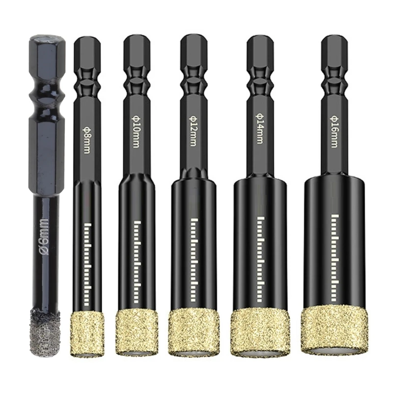 Dry Diamond Core Drill Bit 6mm/8mm/10mm/12mm/14mm/16mm Drilling Holes Diameter Long Lasting Tile Hole Drill Tool Drop Shipping
Dry Diamond Core Drill Bit 6mm/8mm/10mm/12mm/14mm/16mm Drilling Holes Diameter Long Lasting Tile Hole Drill Tool Drop Shipping