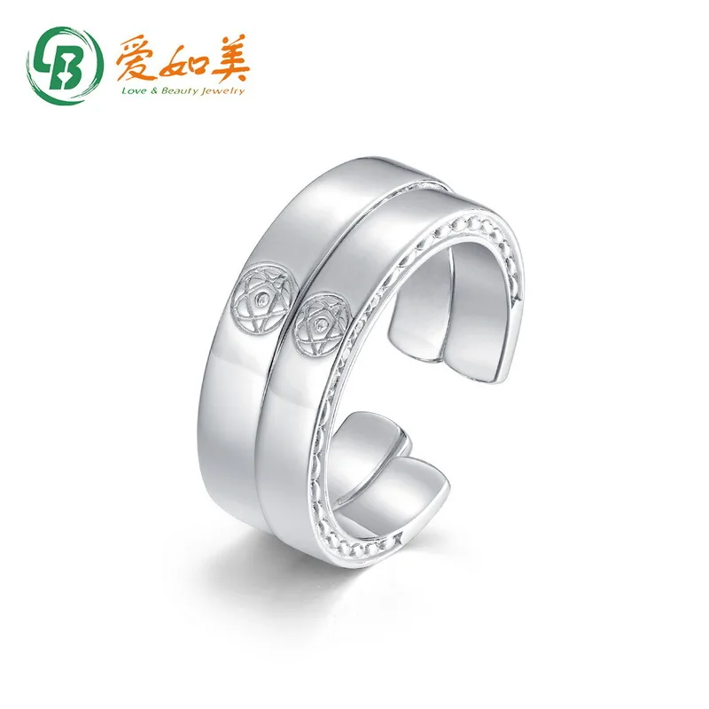 New Personalized, Fashionable, Simple, Lifetime Couple Pair Ring 18K Gold PT950 Platinum Silver Plated 7-Layer Gold Ring
New Personalized, Fashionable, Simple, Lifetime Couple Pair Ring 18K Gold PT950 Platinum Silver Plated 7-Layer Gold Ring