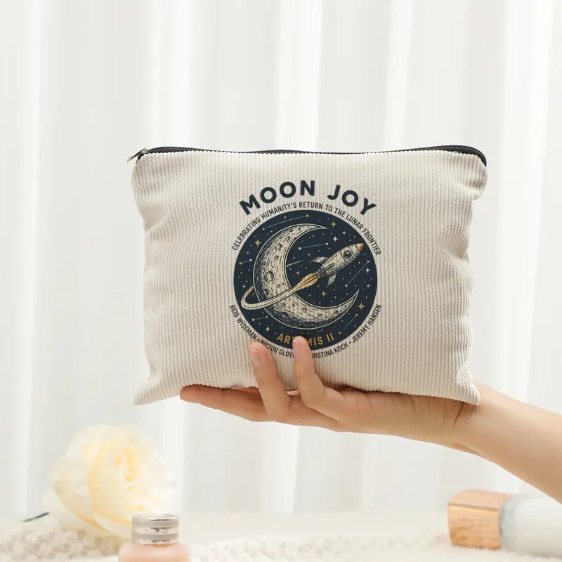 1pc Moon Joy Artemis Ii Makeup Bags Makeup Corduroy Storage Bag Travel for Women Humanity Returns To The Moon Gift Bags
1pc Moon Joy Artemis Ii Makeup Bags Makeup Corduroy Storage Bag Travel for Women Humanity Returns To The Moon Gift Bags