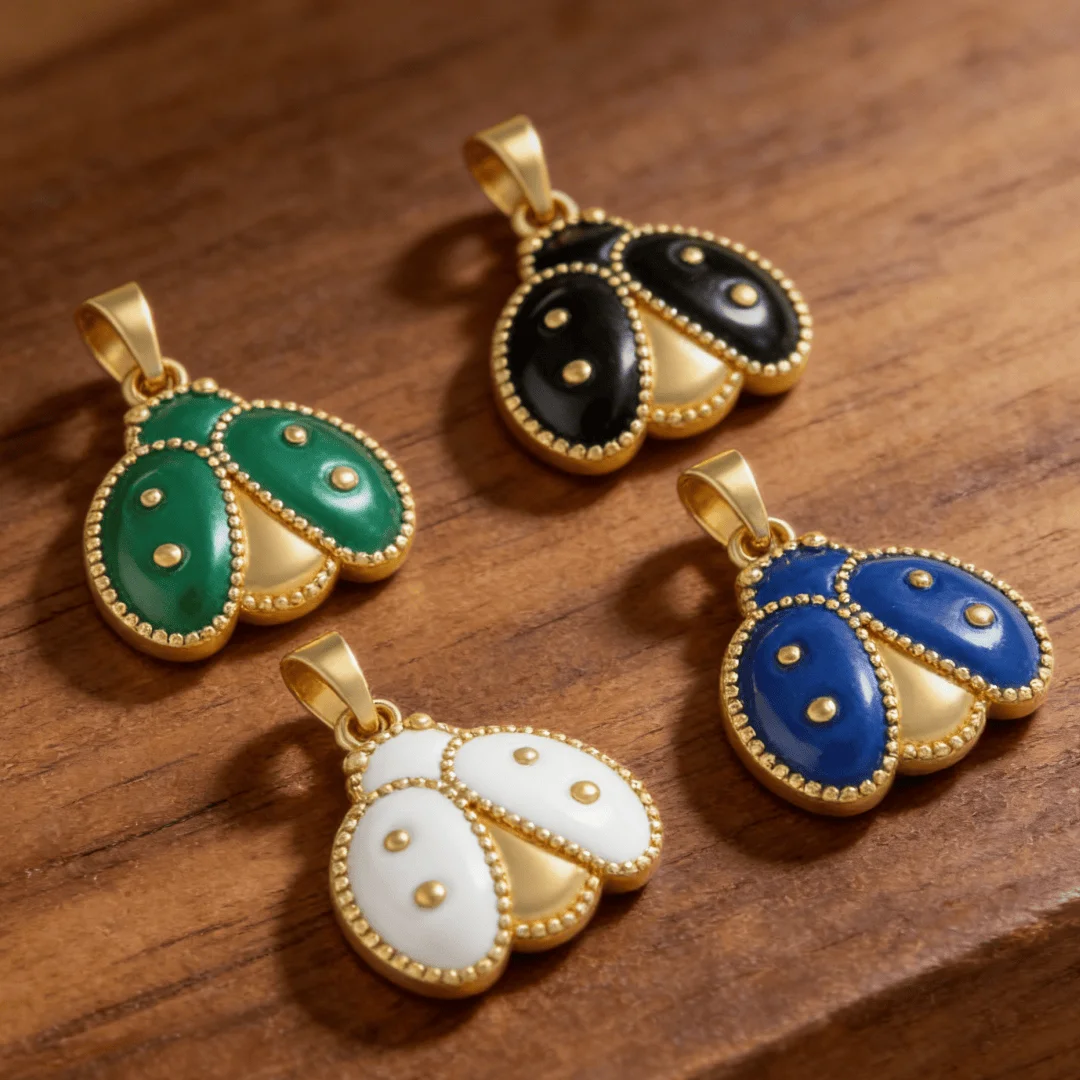 4Pcs Pendants Brass Cubic Zirconia Enamel Cute Ladybug Charms for DIY Jewelry Necklace Bracelet Animal Accessories Daily Craft
4Pcs Pendants Brass Cubic Zirconia Enamel Cute Ladybug Charms for DIY Jewelry Necklace Bracelet Animal Accessories Daily Craft