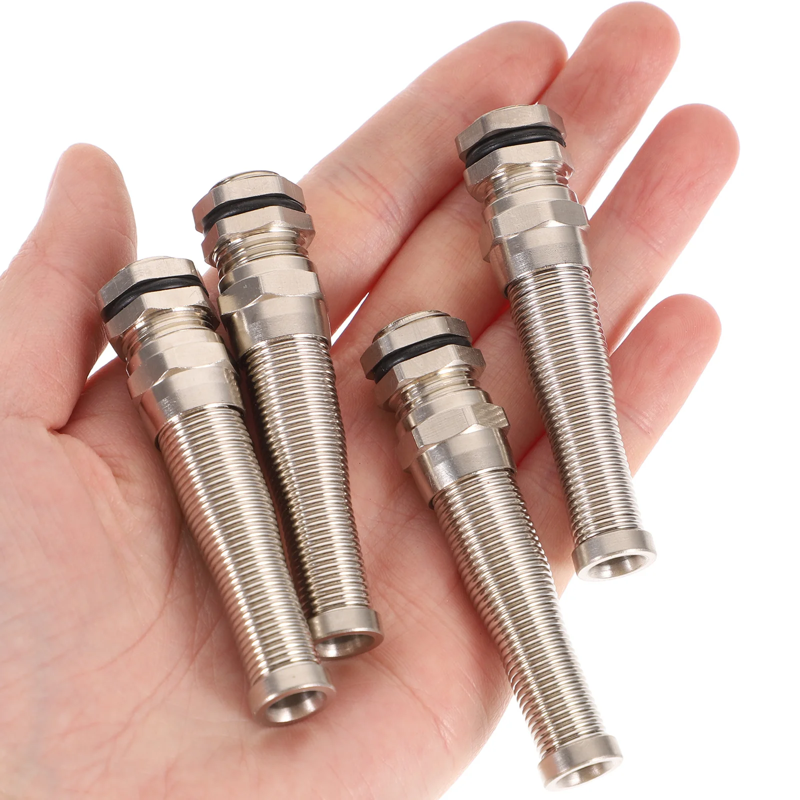 4Pcs Brass Cable Gland Nickel Plated Strain Relief Cord Connector Waterproof for Electrical Junction Boxes
4Pcs Brass Cable Gland Nickel Plated Strain Relief Cord Connector Waterproof for Electrical Junction Boxes