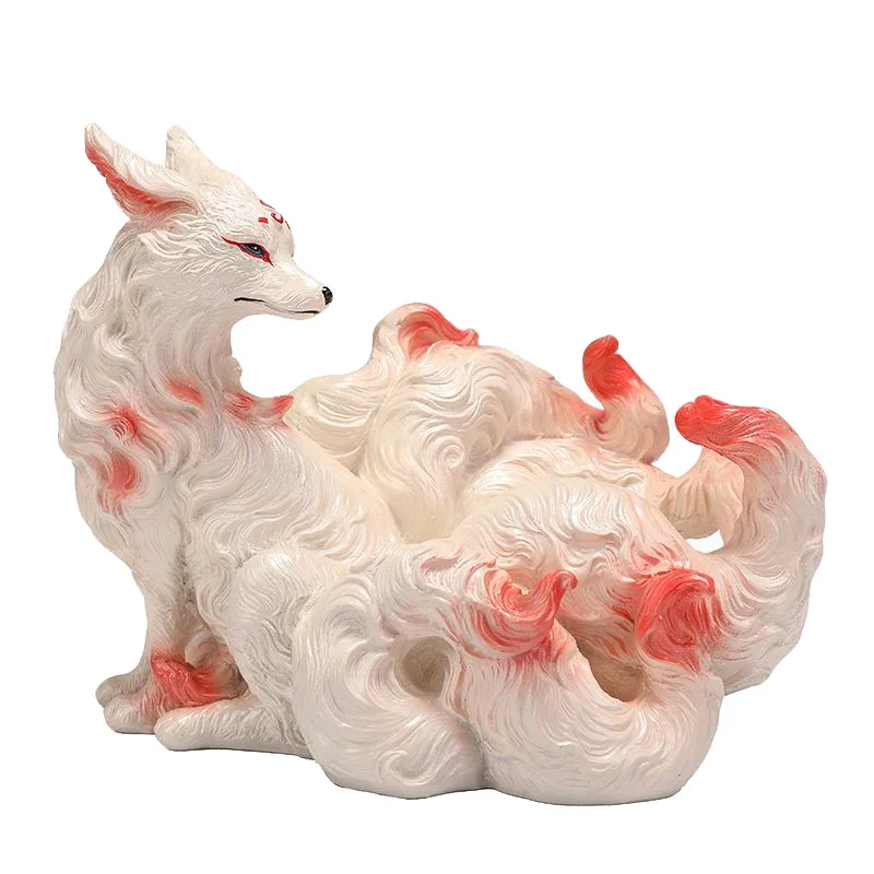 Nine-tailed Fox Ornament Resin Handmade Animal Statue Desk Decoration Home Decoration Accessories Christmas Birthday Gift
Nine-tailed Fox Ornament Resin Handmade Animal Statue Desk Decoration Home Decoration Accessories Christmas Birthday Gift