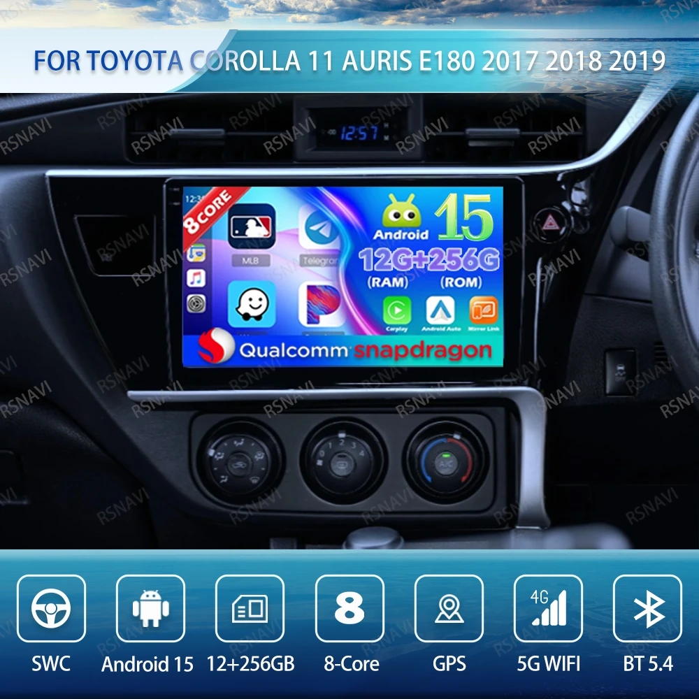 Автомобильное радио Android 15 для Toyota Corolla 11 Auris E180 2017 2018 2019 GPS 5G WIFI навигация BT авторадио стерео QLED 4G LTE DSP
Автомобильное радио Android 15 для Toyota Corolla 11 Auris E180 2017 2018 2019 GPS 5G WIFI навигация BT авторадио стерео QLED 4G LTE DSP