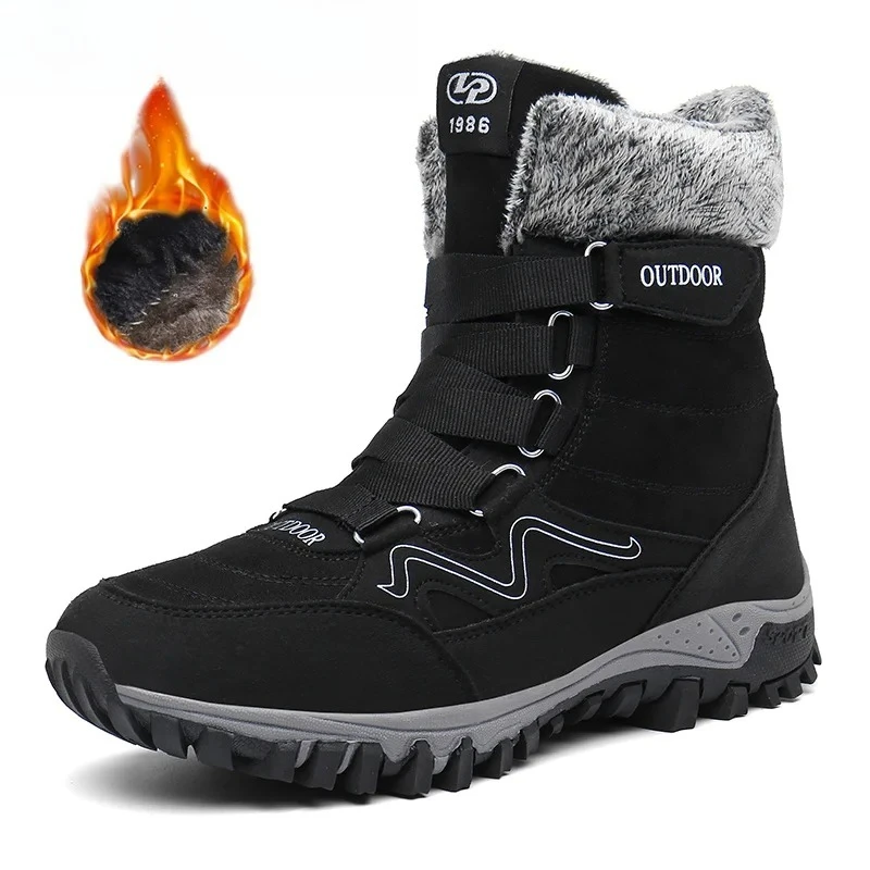 High-end New Winter Men Snow Boots Fur Plush Warm Men Ankle Boots Waterproof Men shoes Outdoor Non-Slip Hiking Boots Work Shoes
High-end New Winter Men Snow Boots Fur Plush Warm Men Ankle Boots Waterproof Men shoes Outdoor Non-Slip Hiking Boots Work Shoes