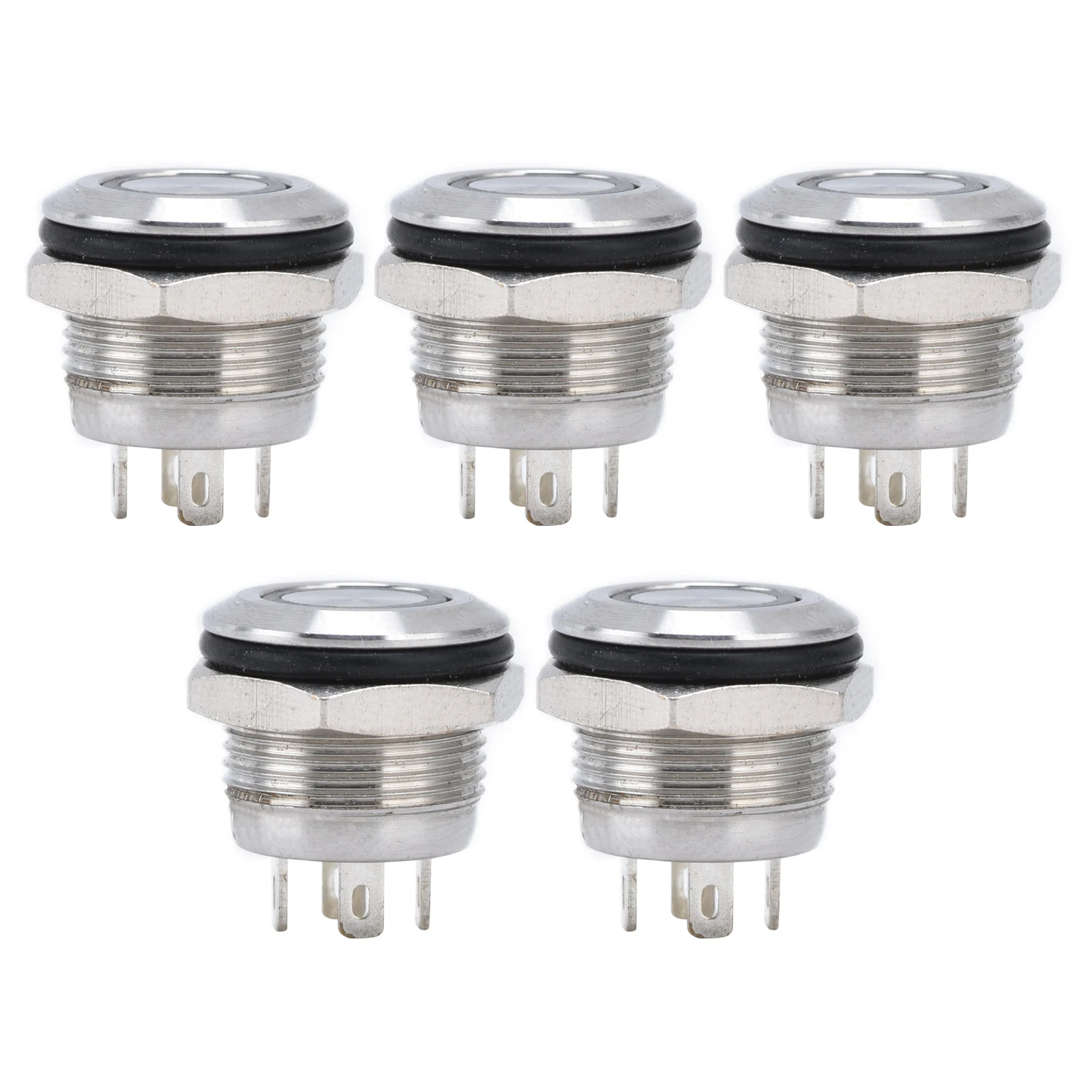 Button Switch Stainless Steel Flat Top Button with LED Self Reset Power Accessories 12mm Stainless Steel Push Button Switch 5Pcs
Button Switch Stainless Steel Flat Top Button with LED Self Reset Power Accessories 12mm Stainless Steel Push Button Switch 5Pcs