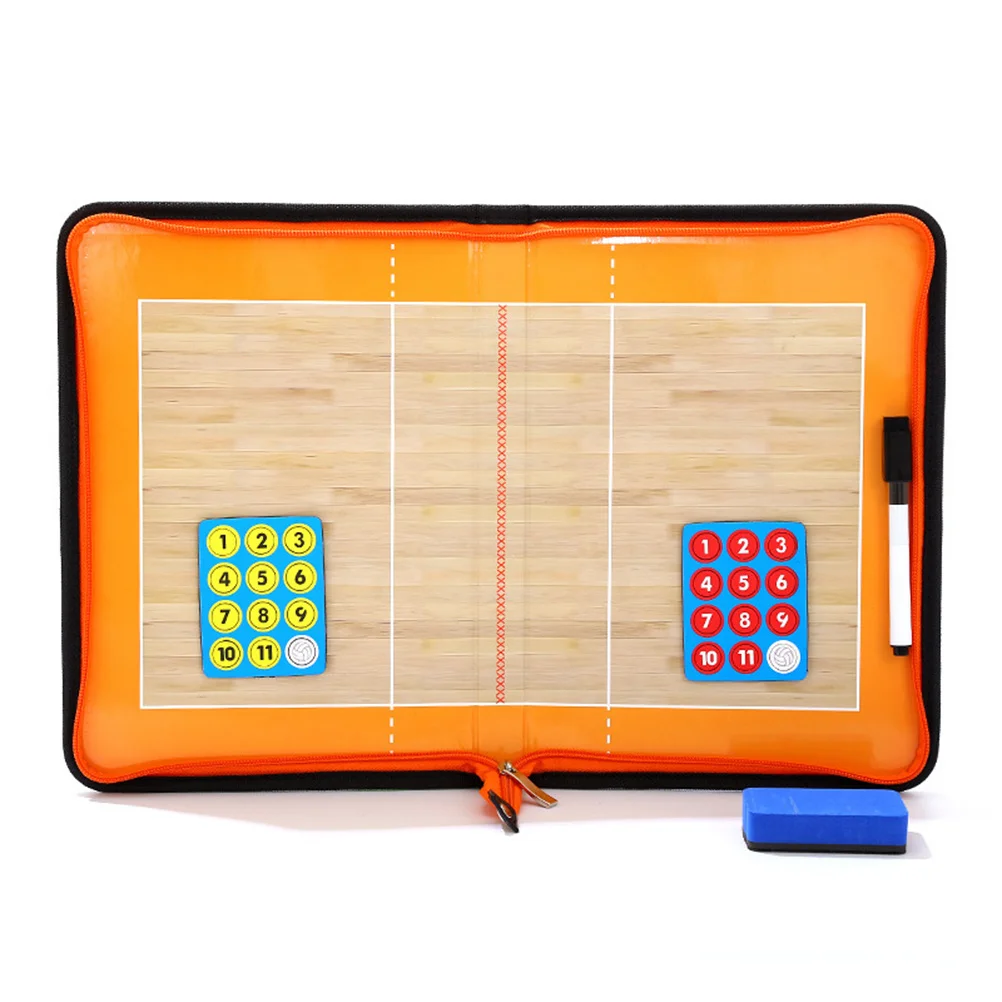 1 set Zipper Folding Tactical Board Lightweight Volleyball Coaching Clipboard Magnetic Markers Dry Erase Strategy Board Team
1 set Zipper Folding Tactical Board Lightweight Volleyball Coaching Clipboard Magnetic Markers Dry Erase Strategy Board Team