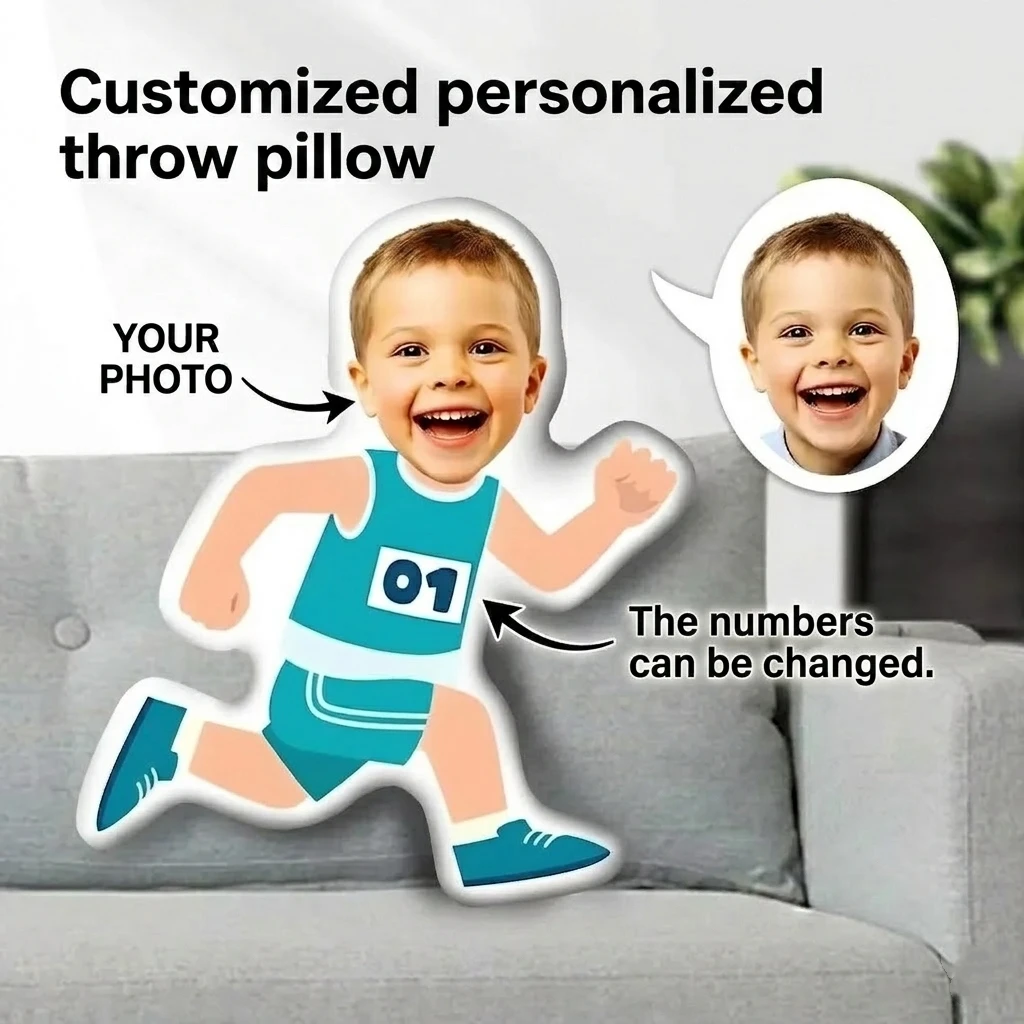 Customized photo face pillow - Racing theme personalized design. Custom face & jersey number. Suitable for sports enthusiasts
Customized photo face pillow - Racing theme personalized design. Custom face & jersey number. Suitable for sports enthusiasts