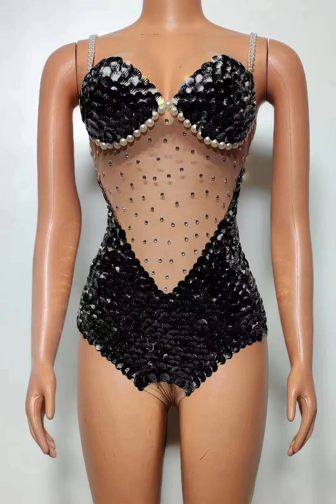 Colors Rhinestones Bodysuit Sexy Mesh Sequins Rompers Women Singer Celebrate Dancer Costume Stage Festival Outfit
Colors Rhinestones Bodysuit Sexy Mesh Sequins Rompers Women Singer Celebrate Dancer Costume Stage Festival Outfit