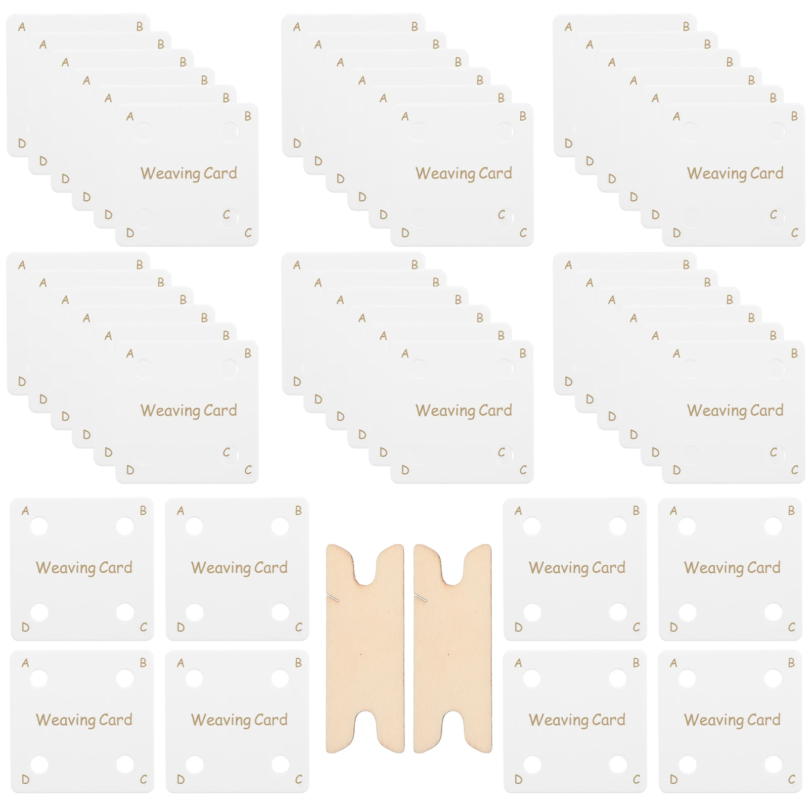 1 set Weaving Tool Kit DIY Tablet Cards Wood Shuttles Handmade Supplies Sewing Accessories Craft Projects
1 set Weaving Tool Kit DIY Tablet Cards Wood Shuttles Handmade Supplies Sewing Accessories Craft Projects