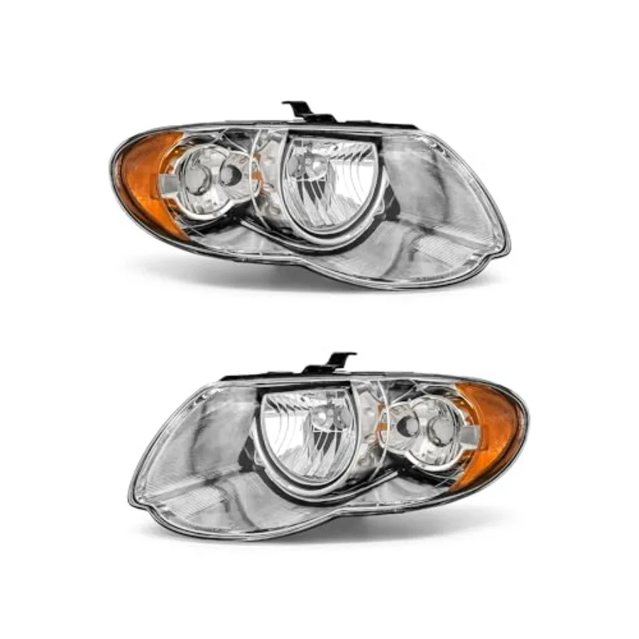 Headlight Assembly Compatible with 2005 2006 2007 Chrysler Town and Country Chrome Housing Amber Reflector Headlamp Driver and
Headlight Assembly Compatible with 2005 2006 2007 Chrysler Town and Country Chrome Housing Amber Reflector Headlamp Driver and