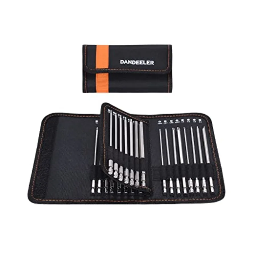 Dandeeler 30 Pcs 6 Security Bit Set Torx Hex Slotted Phillips Square Pozidriv with Tool Bag 6inch
Dandeeler 30 Pcs 6 Security Bit Set Torx Hex Slotted Phillips Square Pozidriv with Tool Bag 6inch