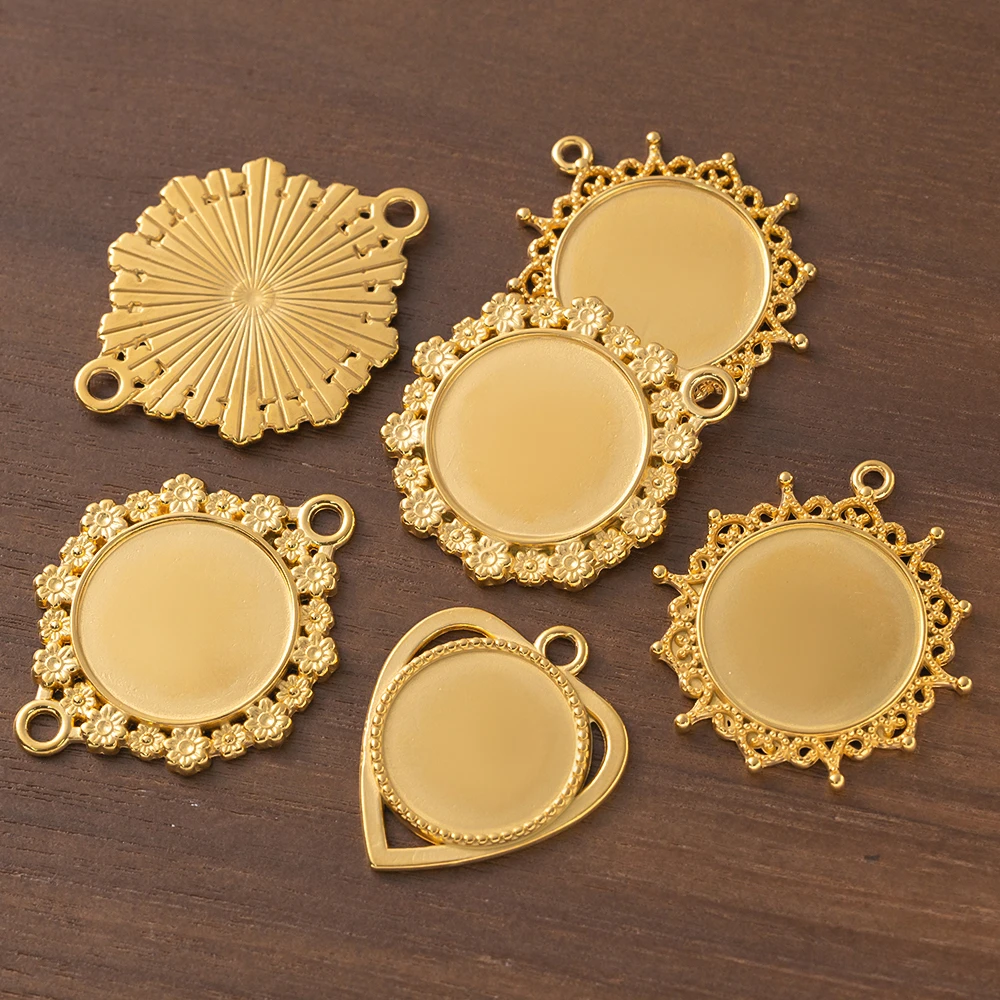 2pcs Stainless Steel Round Bezel Tray Cameo Base Cabochon Pendant For DIY Necklace Bracelet Jewelry Making Supplies Accessories
2pcs Stainless Steel Round Bezel Tray Cameo Base Cabochon Pendant For DIY Necklace Bracelet Jewelry Making Supplies Accessories