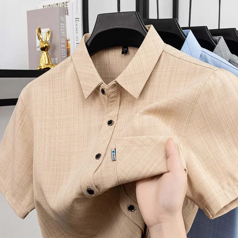 Mens Linen Look Plaid Polo Shirts Summer Casual Breathable Moisture Wicking Tops with Chest Pocket for Men
Mens Linen Look Plaid Polo Shirts Summer Casual Breathable Moisture Wicking Tops with Chest Pocket for Men