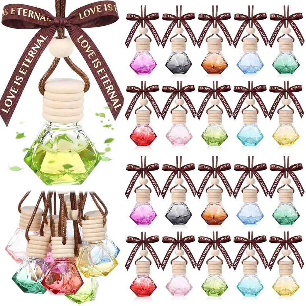 50 Pcs Gradient Hanging Car Air Freshener Car Diffuser Bottle Pendant Empty Glass Perfume Bottle for Essential Oil Fragrance
50 Pcs Gradient Hanging Car Air Freshener Car Diffuser Bottle Pendant Empty Glass Perfume Bottle for Essential Oil Fragrance