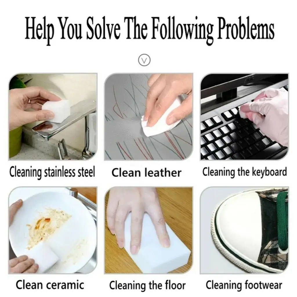 Magic Nano Sponge Eraser Pad Lightweight Cleaning Tool High Quality for Kitchen Household Leather Glass Ceramic Metal Wood
Magic Nano Sponge Eraser Pad Lightweight Cleaning Tool High Quality for Kitchen Household Leather Glass Ceramic Metal Wood