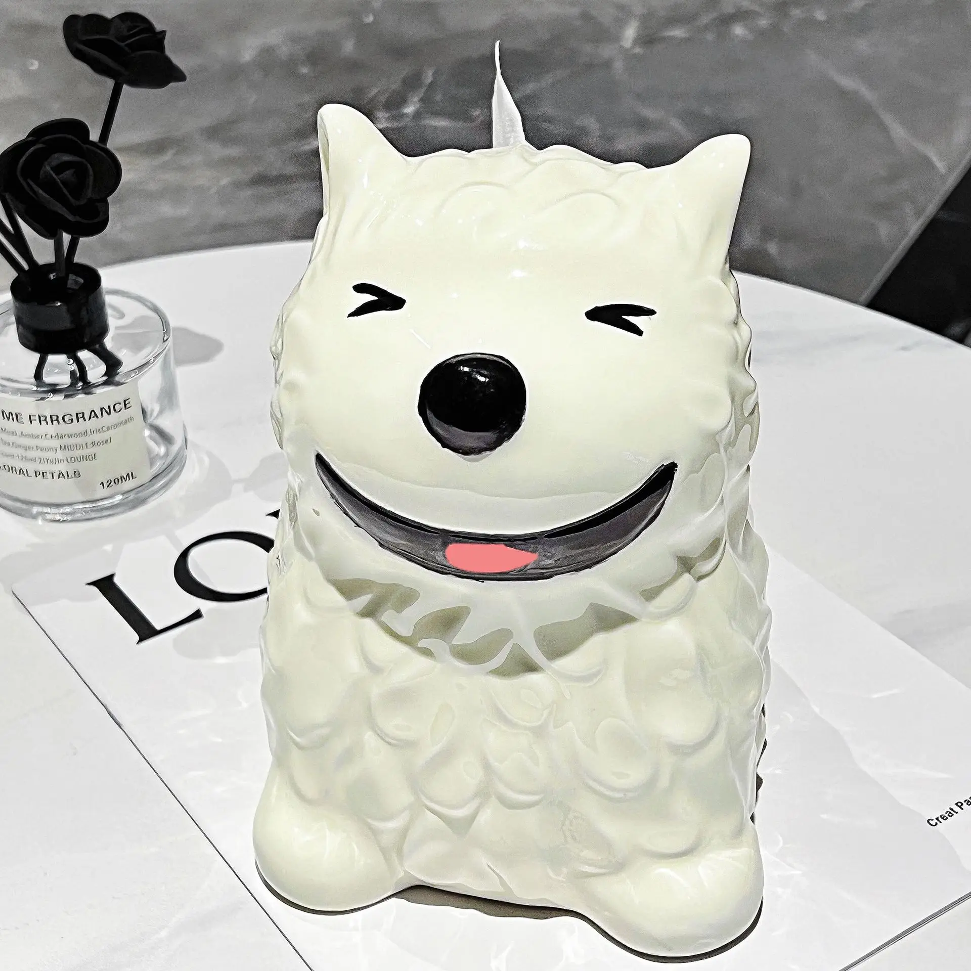 Cute White Puppy Shaped Ceramic Tissue Box Cartoon Dog Decorative Paper Towel Case Coffee Table Desktop Tissue Boxes Home Decor
Cute White Puppy Shaped Ceramic Tissue Box Cartoon Dog Decorative Paper Towel Case Coffee Table Desktop Tissue Boxes Home Decor