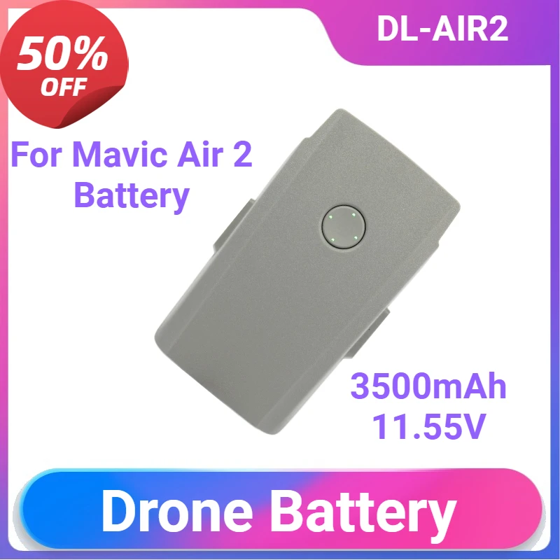Drone Battery for Mavic Air 2 Battery Compatible Mavic Air 2/2S Intelligent Flight Battery Accessories 3750mAh 11.04V
Drone Battery for Mavic Air 2 Battery Compatible Mavic Air 2/2S Intelligent Flight Battery Accessories 3750mAh 11.04V
