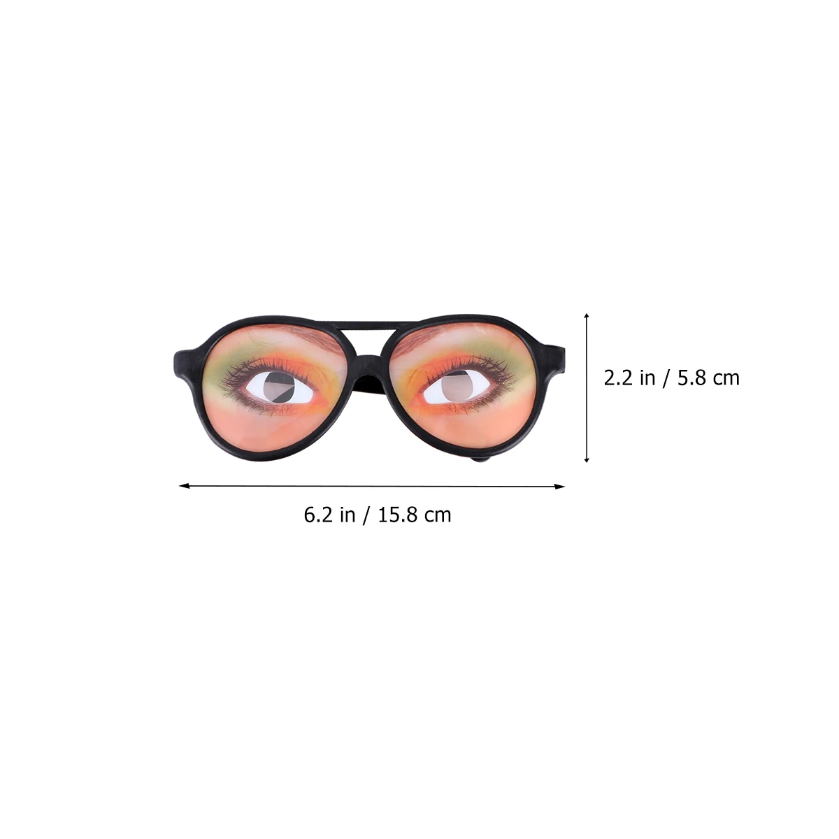 12 Pcs Halloween Party Glasses Funny Eyes Plastic Lightweight Eyeglass Big Frame Blue Shadow Eyelash Eyebrow Adult Bulk
12 Pcs Halloween Party Glasses Funny Eyes Plastic Lightweight Eyeglass Big Frame Blue Shadow Eyelash Eyebrow Adult Bulk