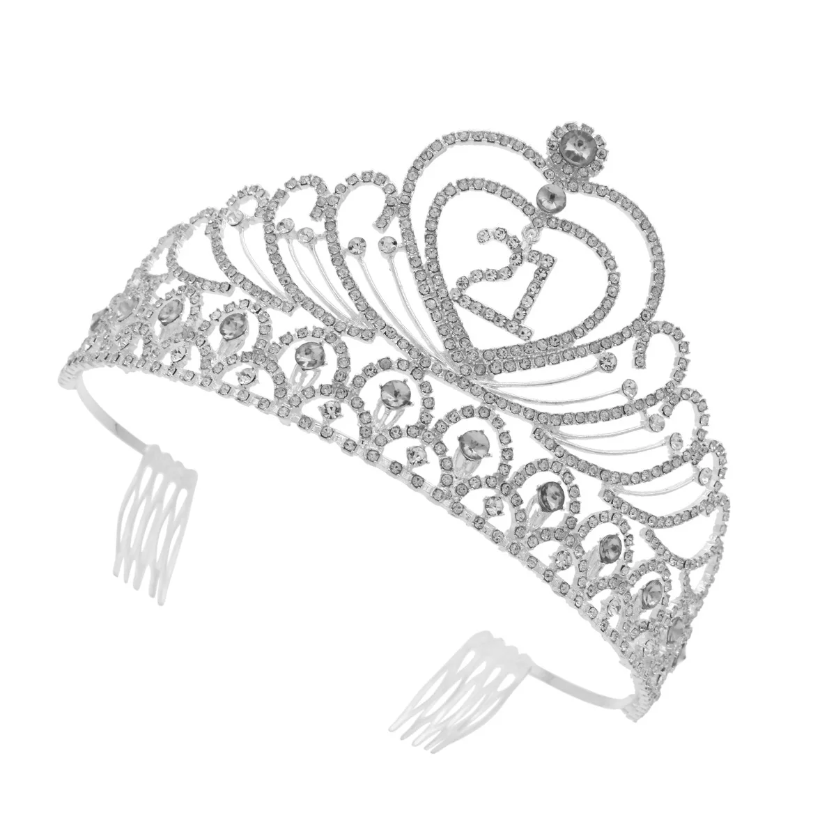 Повязка на голову с короной и стразами 17x14x9 см, элегантные диадемы на день рождения, женские аксессуары для прически, номер 21, дизайн, инструмент для волос на память 
Повязка на голову с короной и стразами 17x14x9 см, элегантные диадемы на день рождения, женские аксессуары для прически, номер 21, дизайн, инструмент для волос на память
