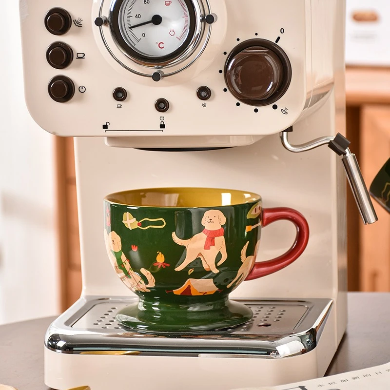 High Appearance Niche Breakfast Cup Retro Coffee Cup Cute Household Mark Ceramic Cup
High Appearance Niche Breakfast Cup Retro Coffee Cup Cute Household Mark Ceramic Cup